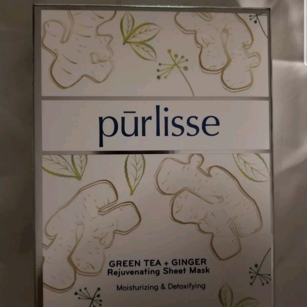 Purlisse green tea + ginger rejuvenating sheet mas